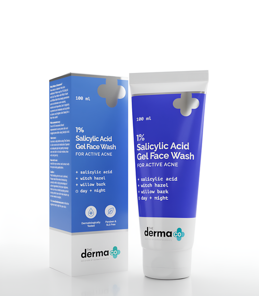The derma co  1% salicylic acid gel face wash