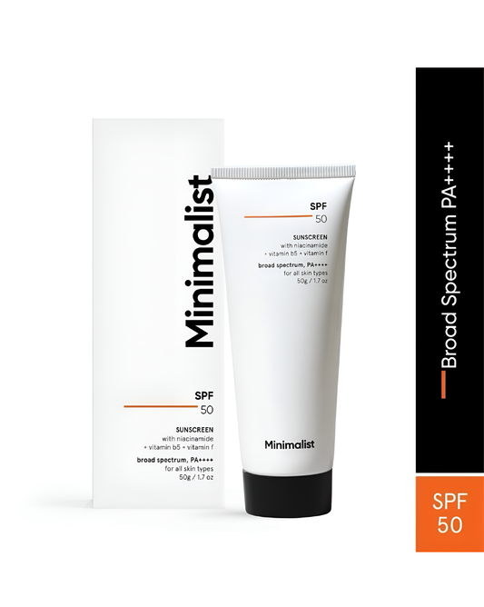 Minimalist SPF50 sunscreen